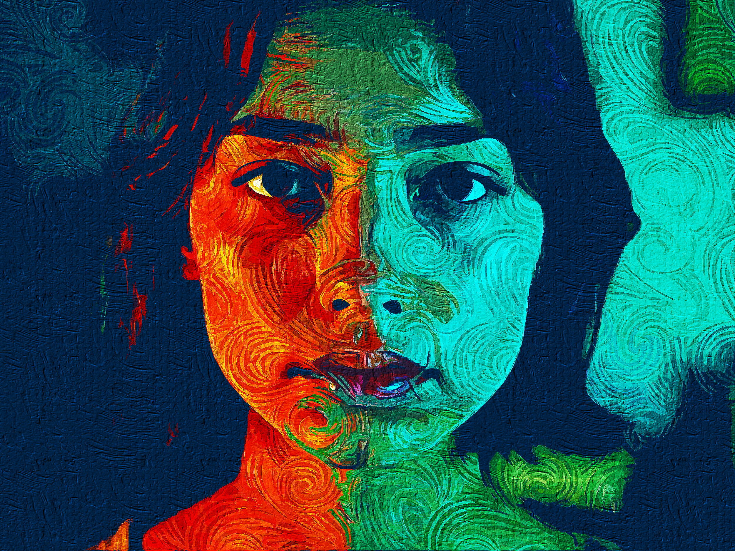 Artistic representation of emotional duality